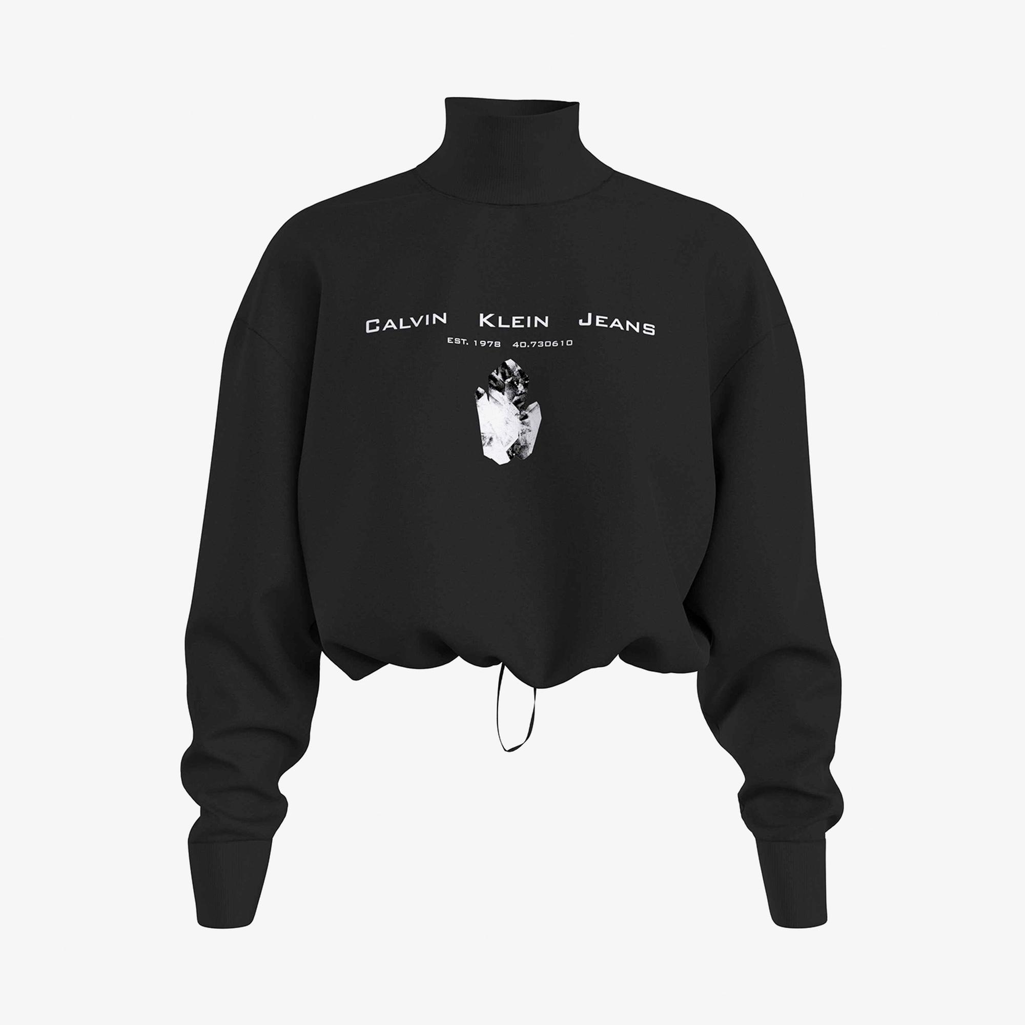 Calvin Klein Kadın Siyah Sweatshirt