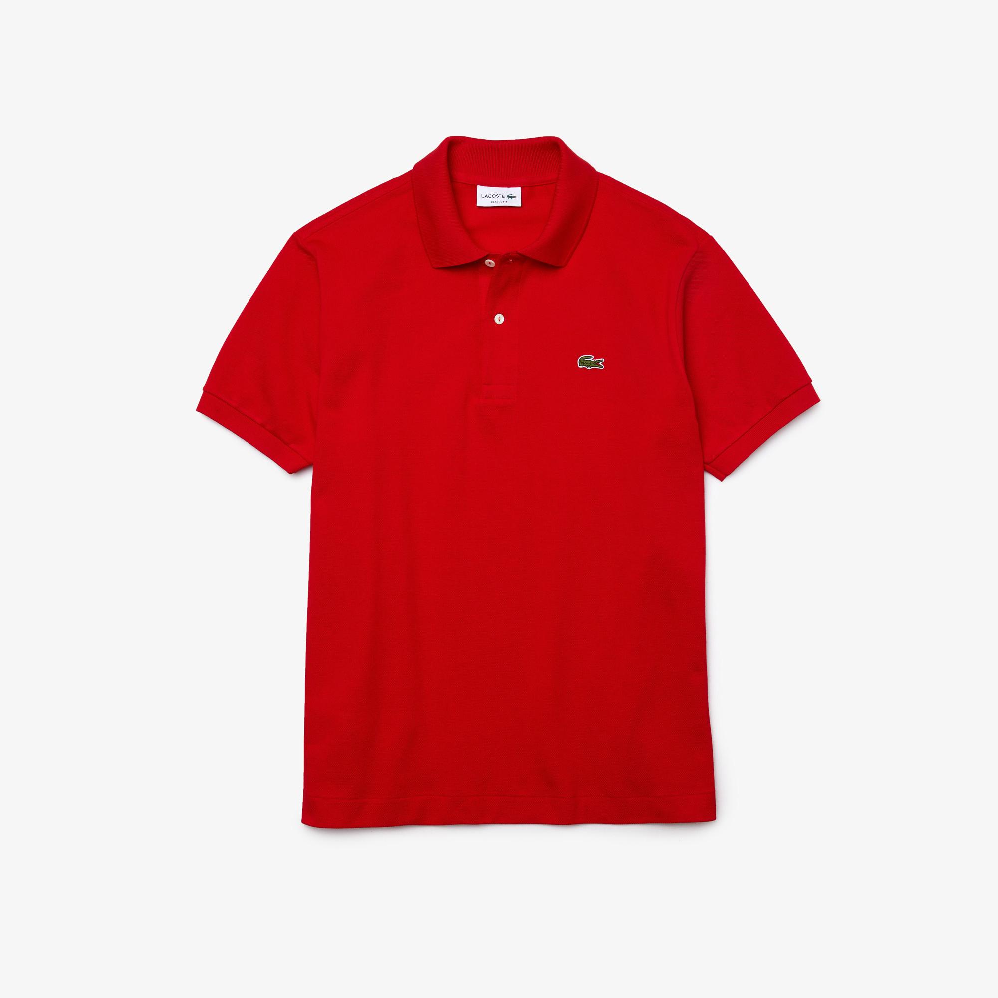 L.12.12 Erkek Classic Fit Kırmızı Polo