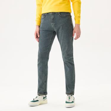  Erkek Slim Fit Lacivert Jean Pantolon