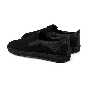  Lowell Siyah Erkek Günlük Nubuk Deri Ayakkabı