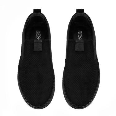  Lowell Siyah Erkek Günlük Nubuk Deri Ayakkabı