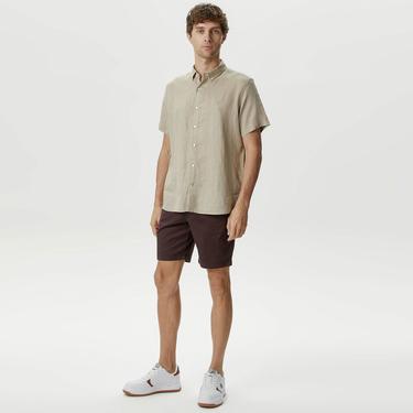  Nautica Erkek Kahverengi Slim Fit Bermuda Şort