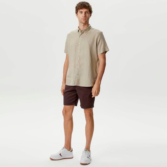  Nautica Erkek Kahverengi Slim Fit Bermuda Şort