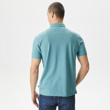  Nautica Erkek Mavi Slim Fit Kısa Kollu Polo