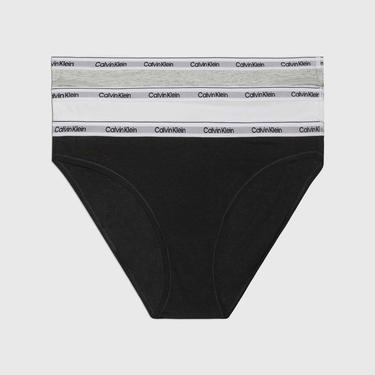  Calvin Klein Modern Logo 3'lü Kadın Renkli Külot