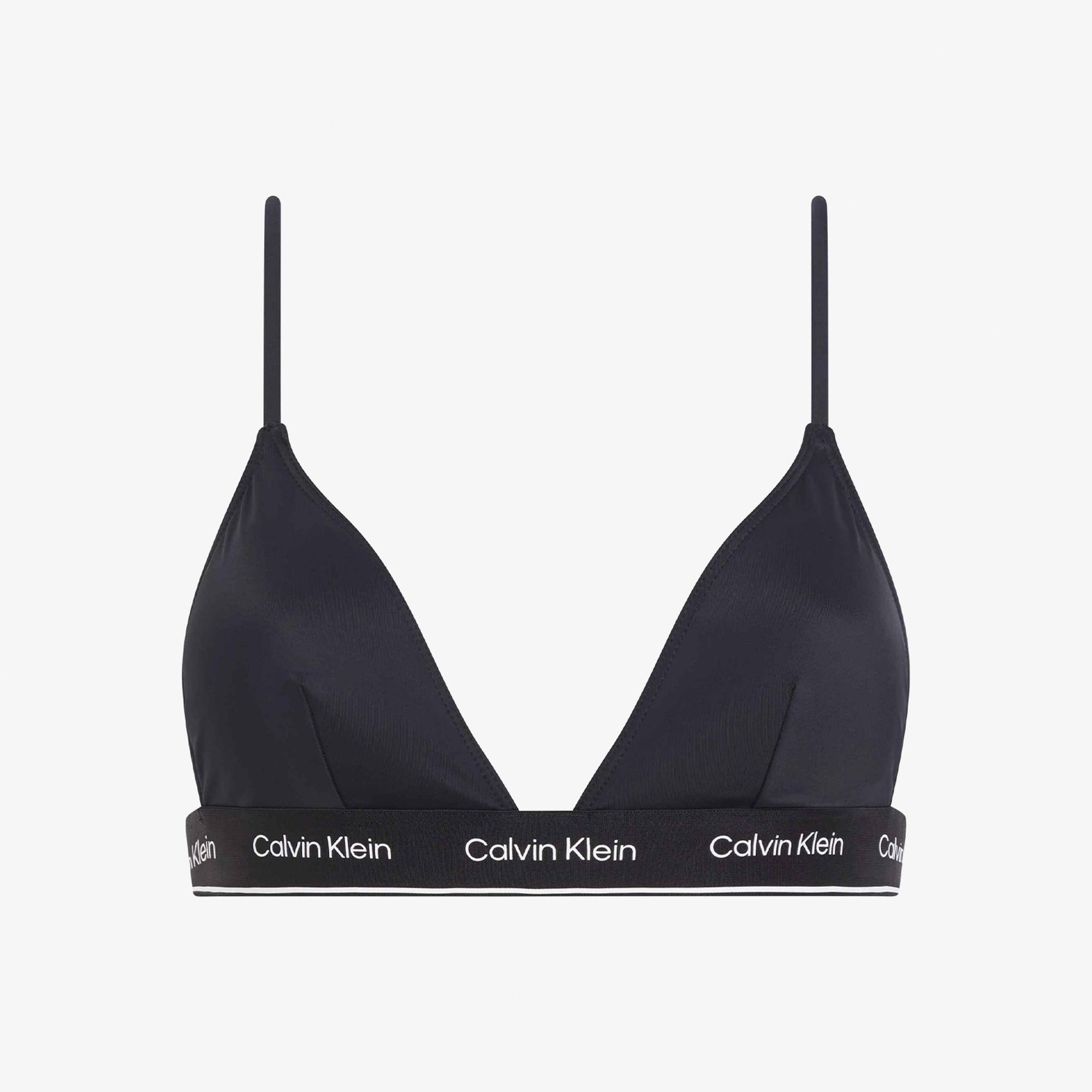Calvin Klein Meta Legacy Kadın Siyah Bikini Üstü
