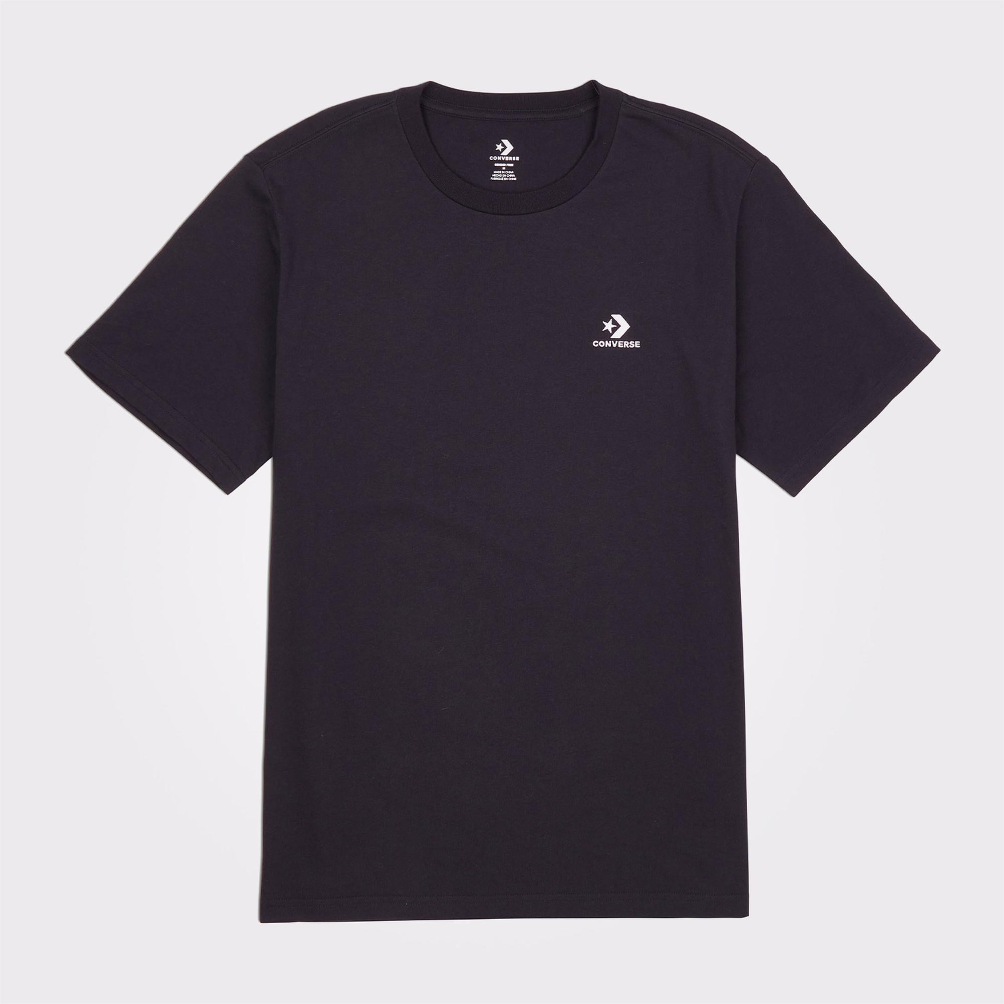 Converse Go-To Embroidered Star Chevron Unisex Siyah T-Shirt