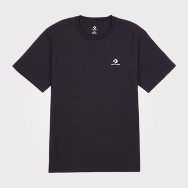  Converse Go-To Embroidered Star Chevron Unisex Siyah T-Shirt