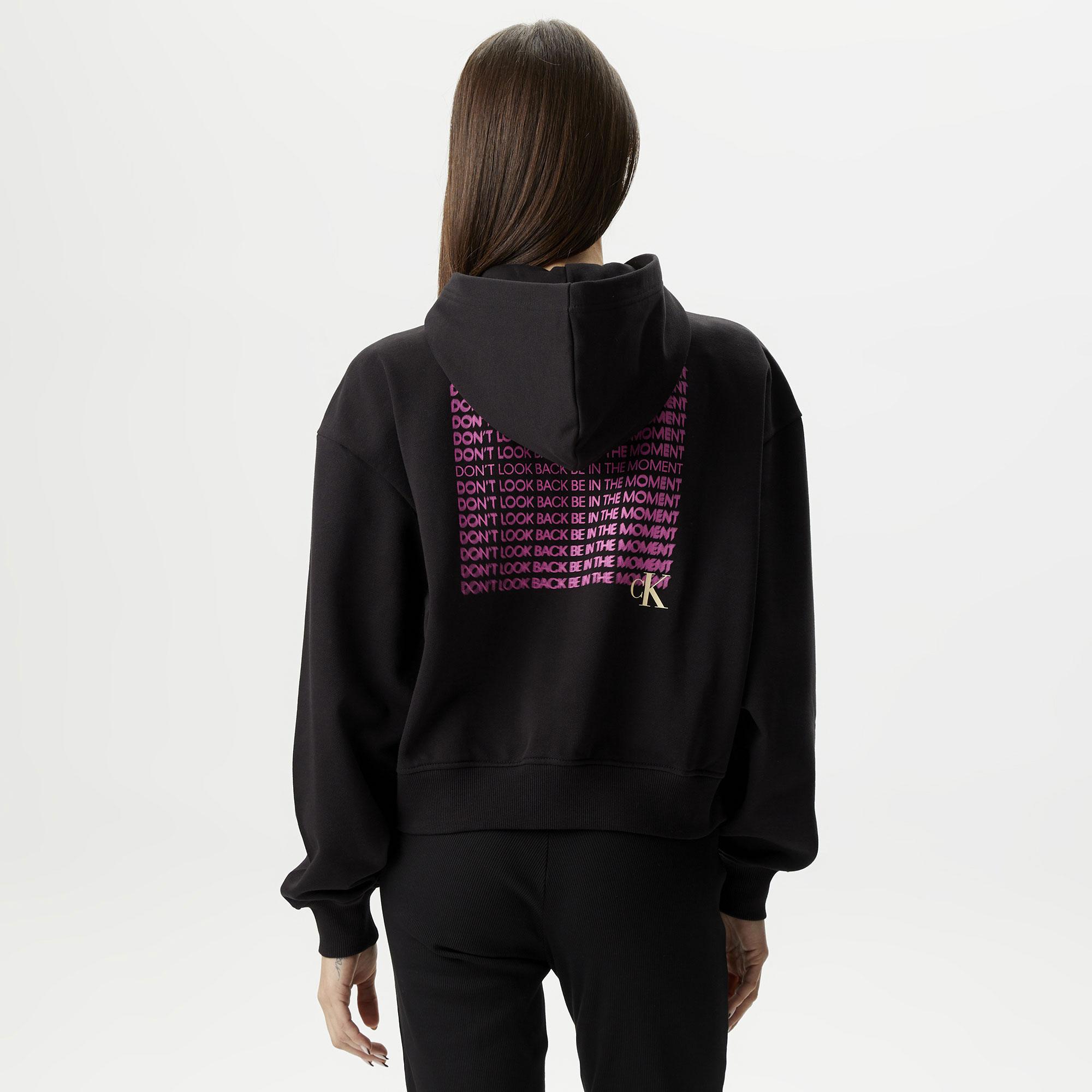 Calvin Klein Jeans Second Skin Kadın Siyah Eşofman Üstü