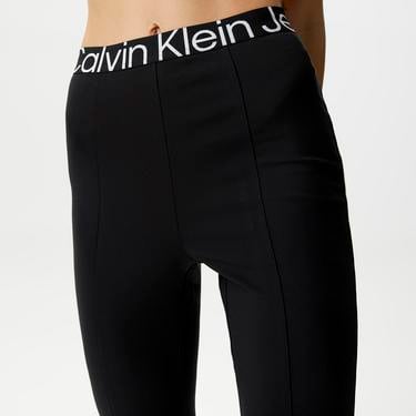  Calvin Klein Jeans Logo Elastic Kadın Siyah Eşofman Altı