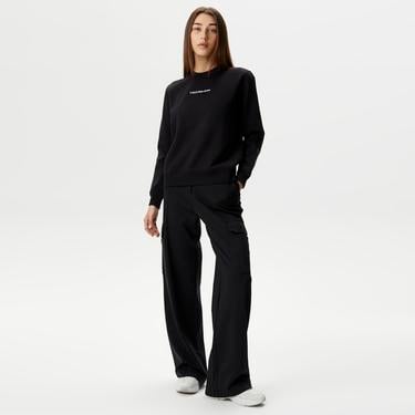  Calvin Klein Jeans Institutional Kadın Siyah Sweatshirt