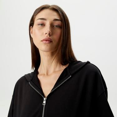  Calvin Klein Jeans Second Skin Kadın Siyah Eşofman Üstü