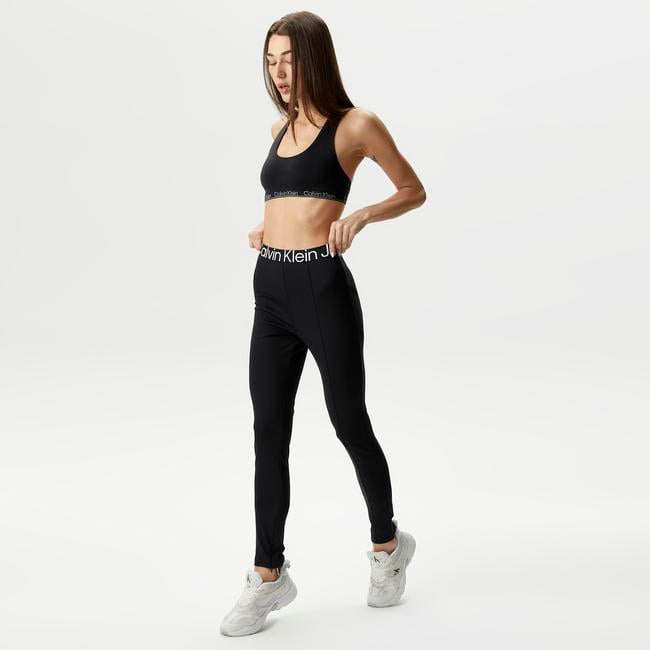  Calvin Klein Jeans Logo Elastic Kadın Siyah Eşofman Altı