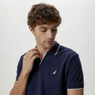  Nautica Erkek Lacivert Classic Fit Kısa Kollu Polo