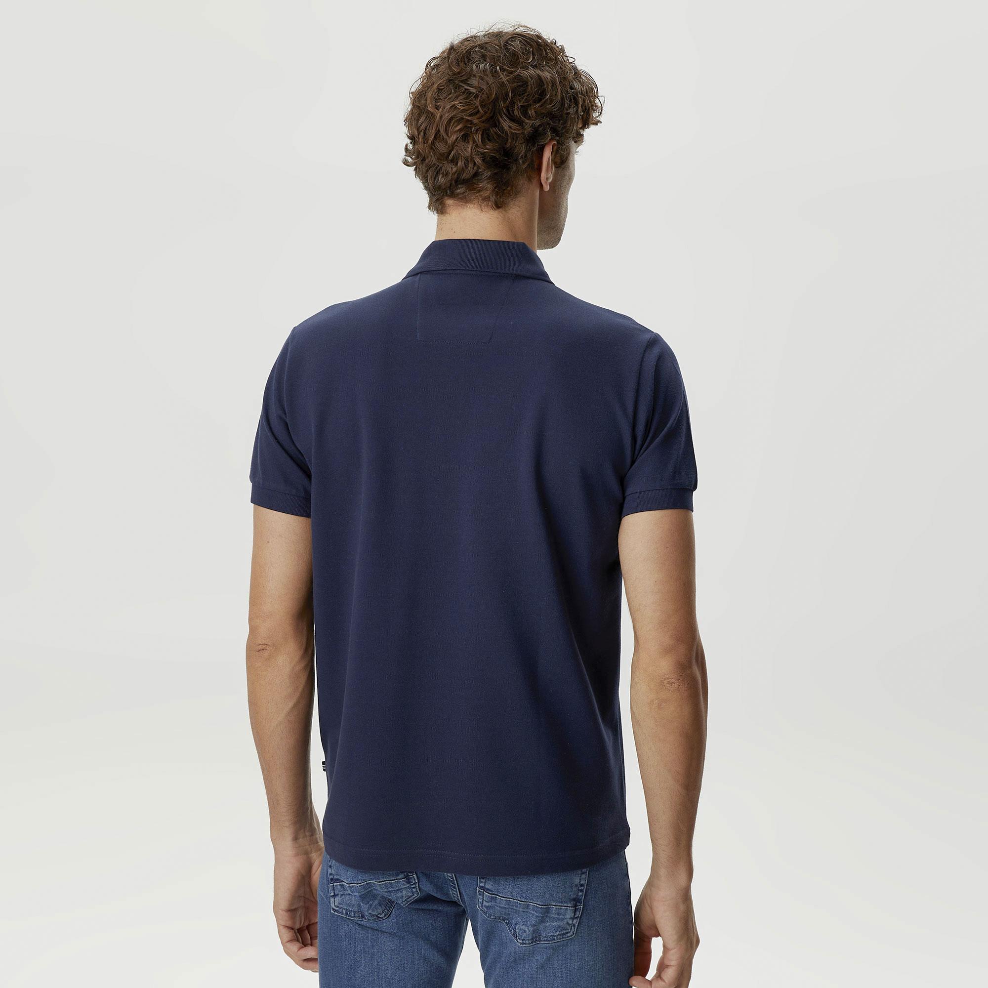 Nautica Erkek Lacivert Classic Fit Kısa Kollu Polo