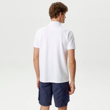 Nautica Erkek Beyaz Classic Fit Kısa Kollu Polo