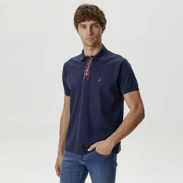  Nautica Erkek Lacivert Classic Fit Kısa Kollu Polo
