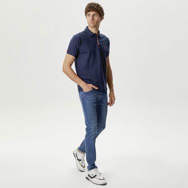  Nautica Erkek Lacivert Classic Fit Kısa Kollu Polo