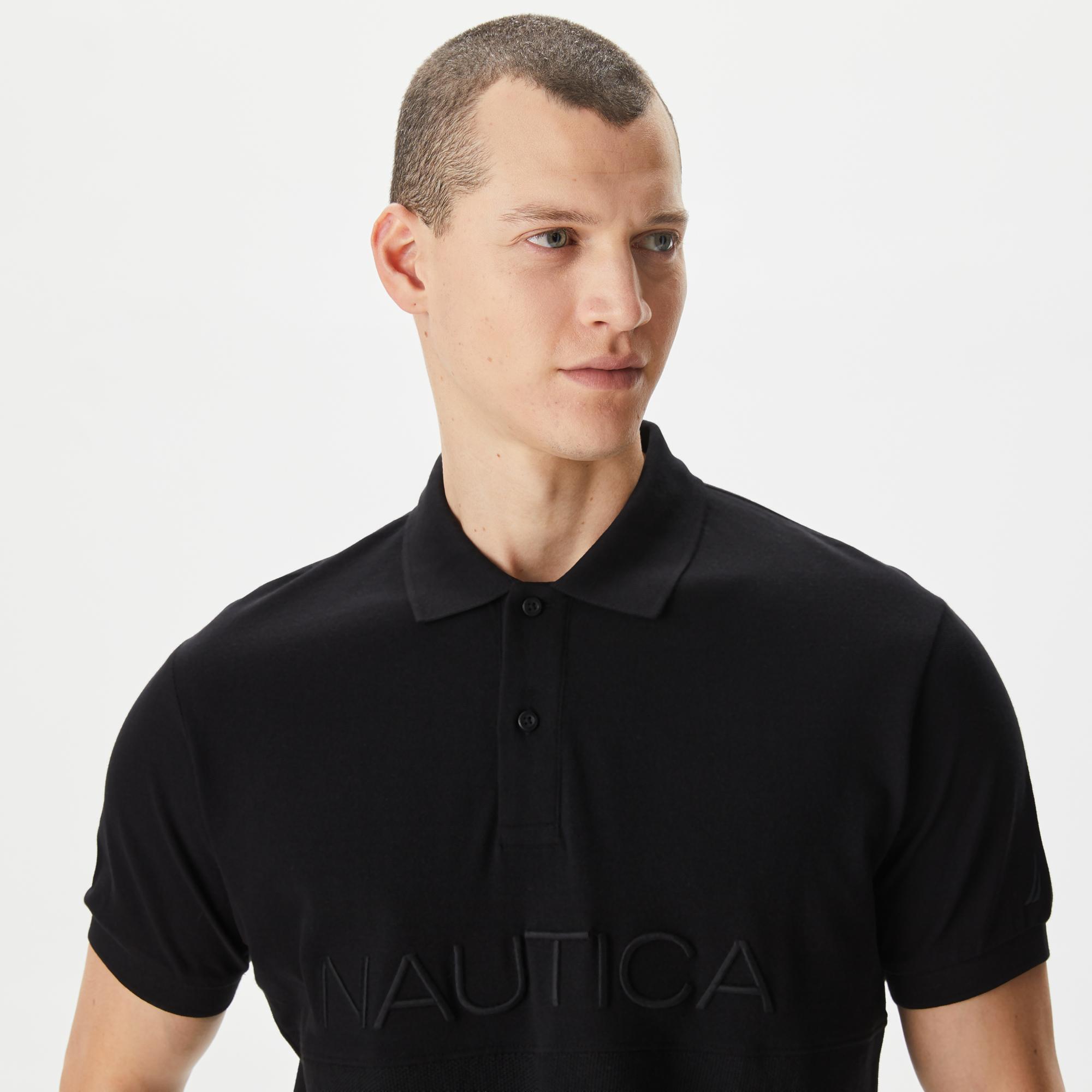 Nautica Erkek Siyah Classic Fit Polo
