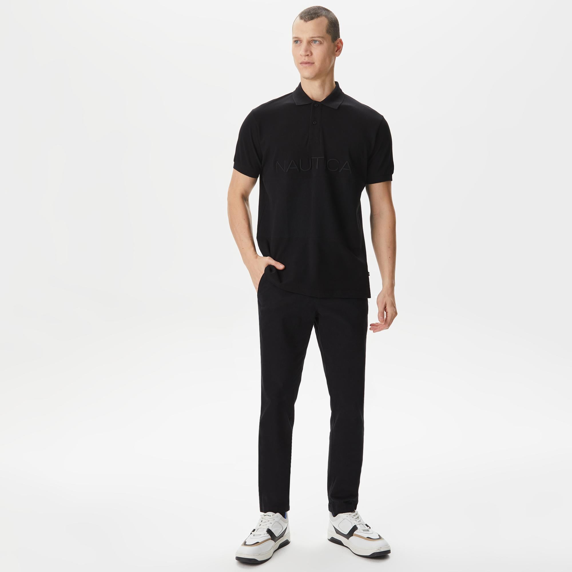 Nautica Erkek Siyah Classic Fit Polo