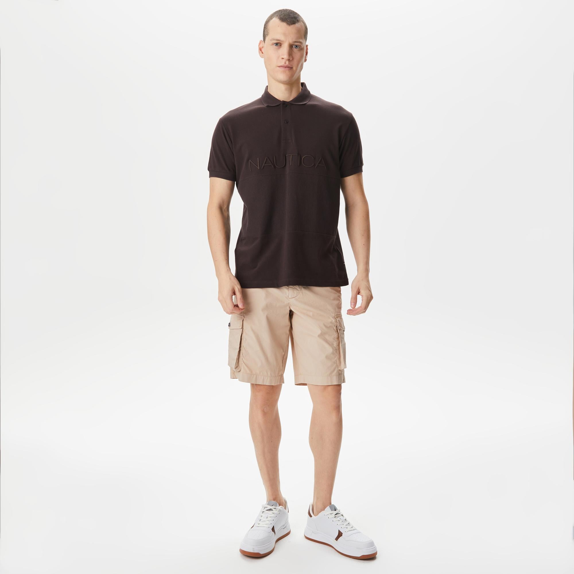 Nautica Erkek Kahverengi Classic Fit Polo
