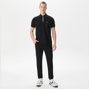  Nautica Erkek Siyah Classic Fit Kısa Kollu Polo