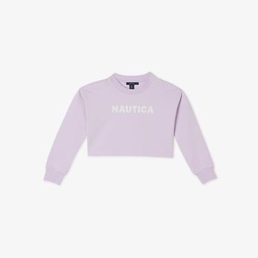 Nautica Kız Çocuk Mor Oversize Sweatshirt