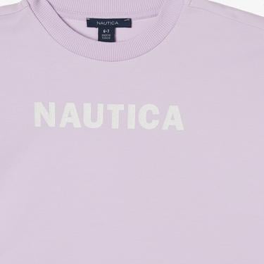  Nautica Kız Çocuk Mor Oversize Sweatshirt