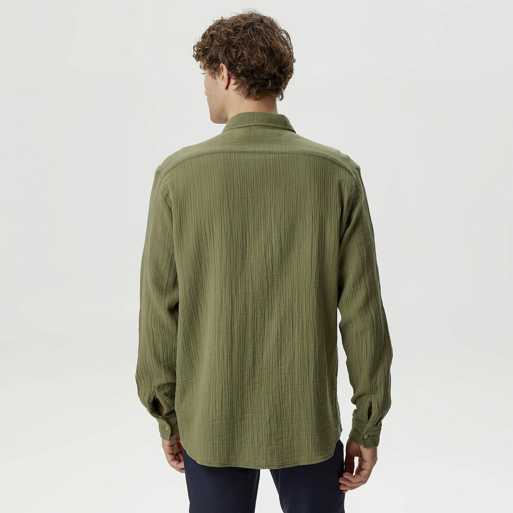 Nautica Erkek Yeşil Classic Fit Gömlek