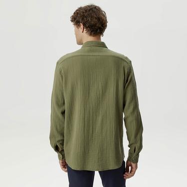  Nautica Erkek Yeşil Classic Fit Gömlek