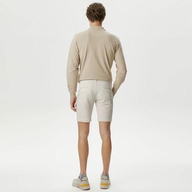  Nautica Erkek Bej Standart Fit Bermuda