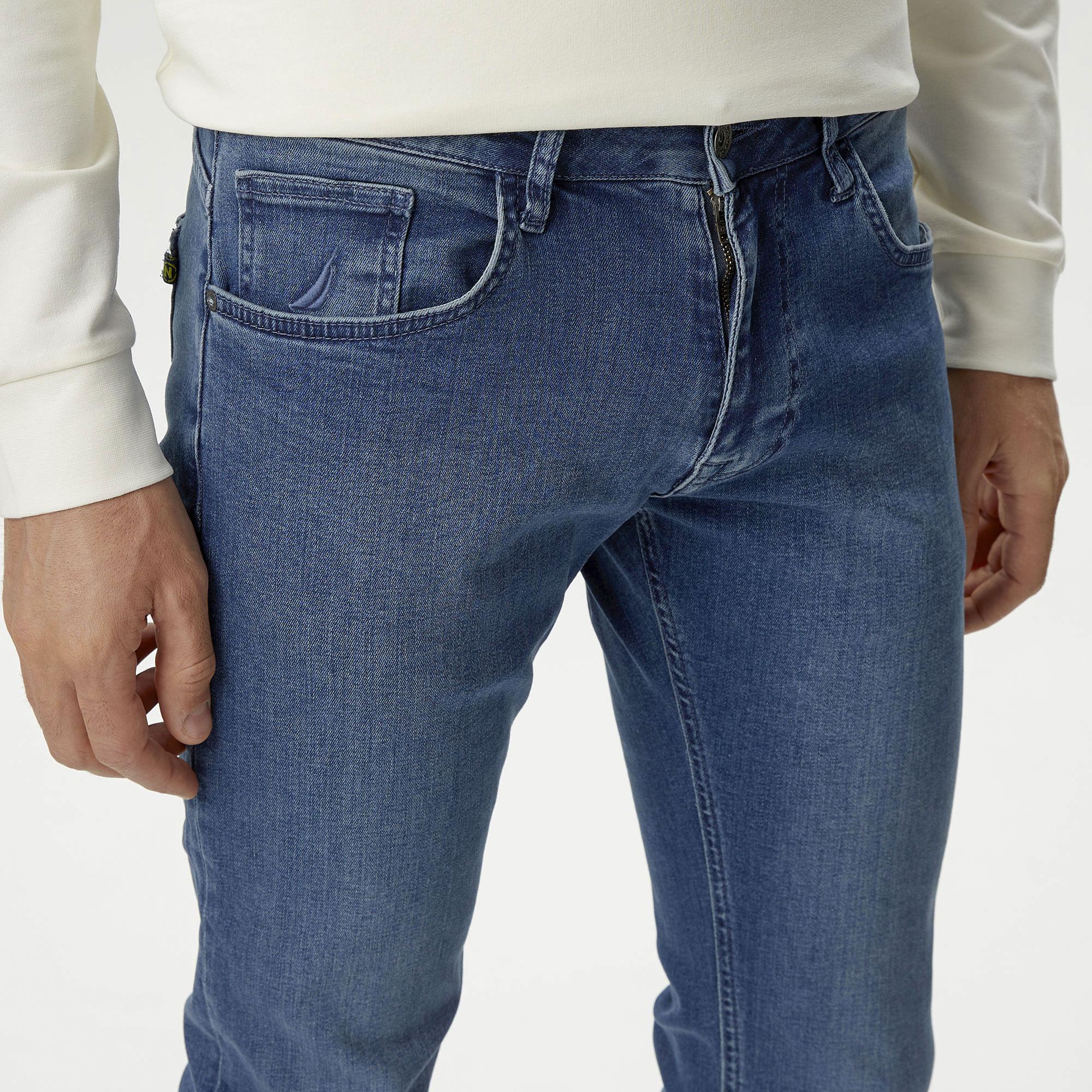 Nautica Erkek Mavi Slim Fit Jean