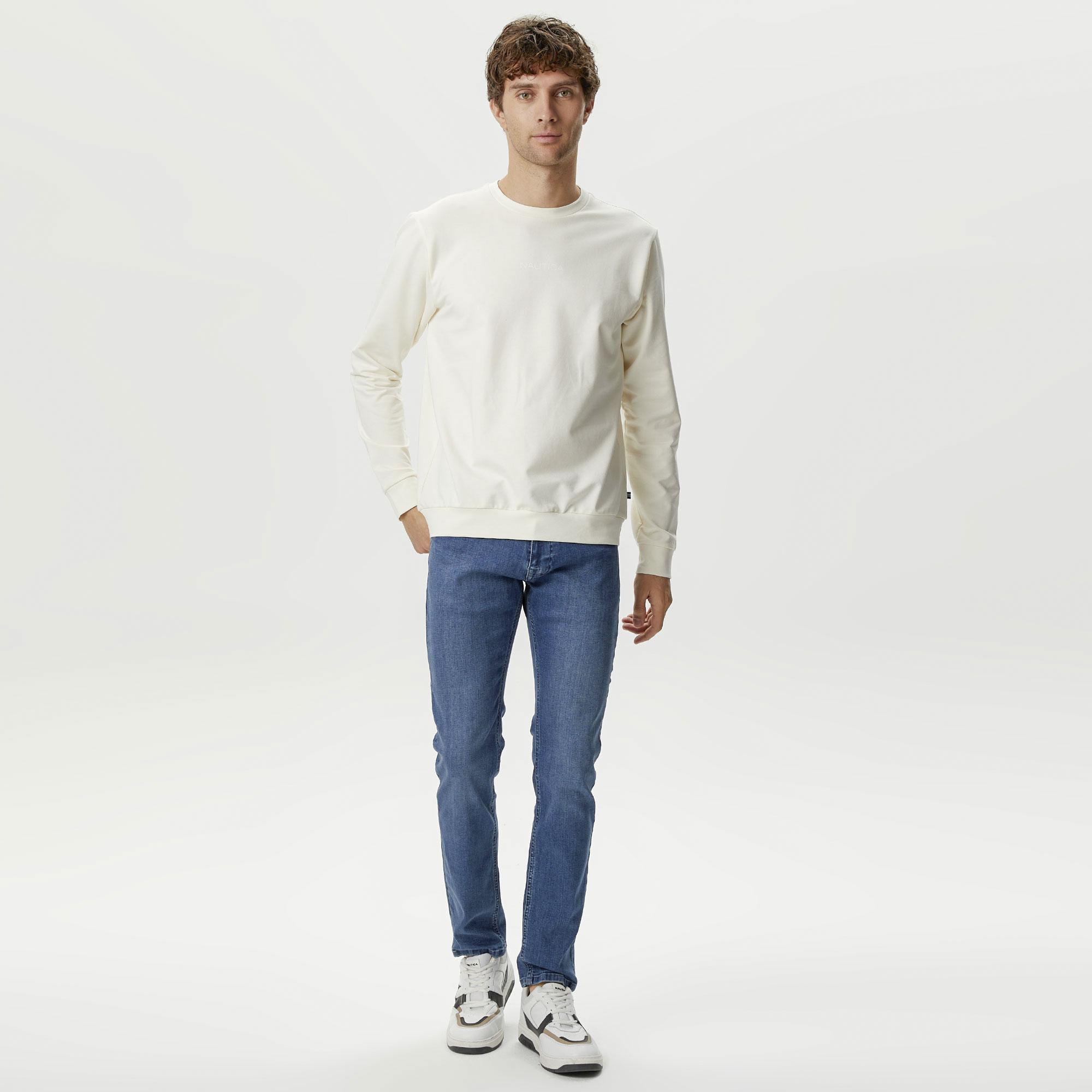 Nautica Erkek Mavi Slim Fit Jean