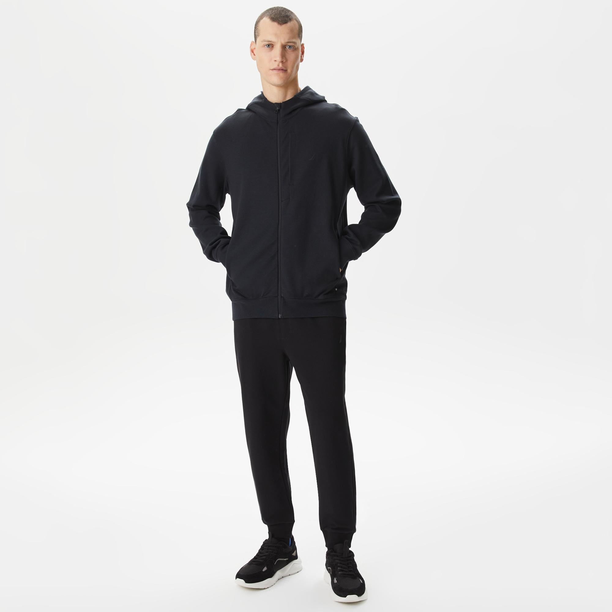 Nautica Erkek Siyah Standart Fit Sweatshirt
