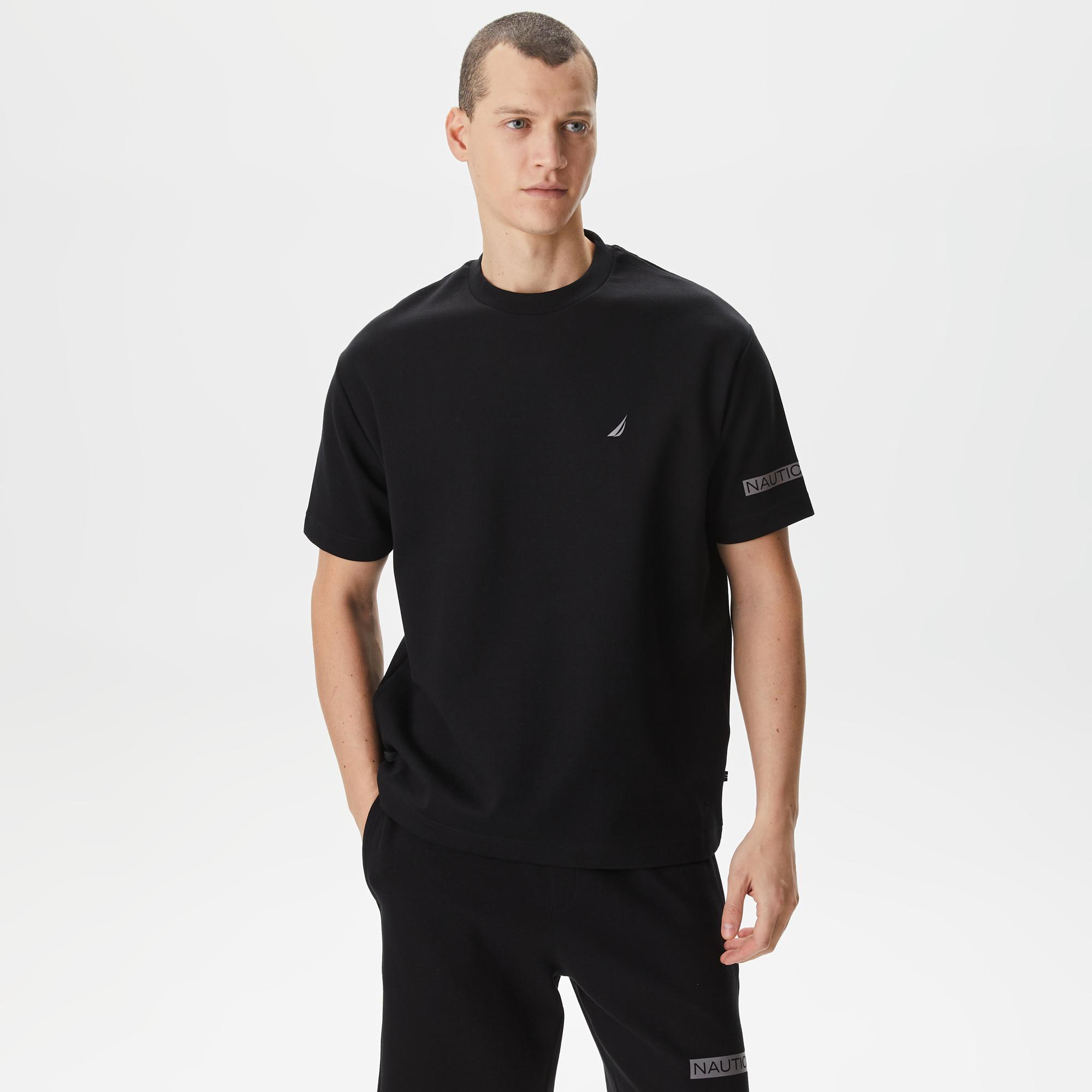 Nautica Erkek Siyah Oversize T-Shirt