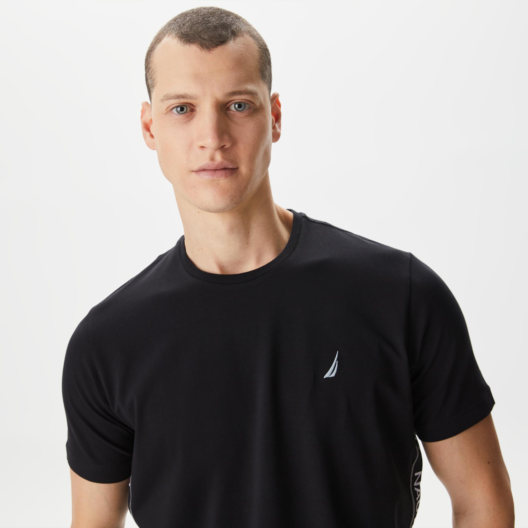 Nautica Erkek Siyah Standart Fit T-Shirt