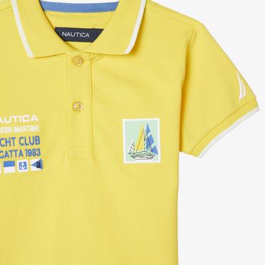  Nautica Erkek Çocuk Sarı Kısa Kollu Polo