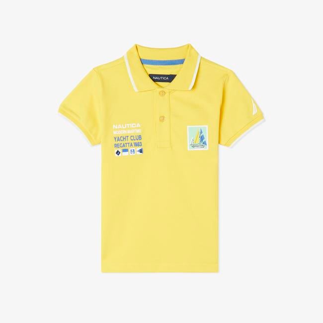 Nautica Erkek Çocuk Sarı Kısa Kollu Polo
