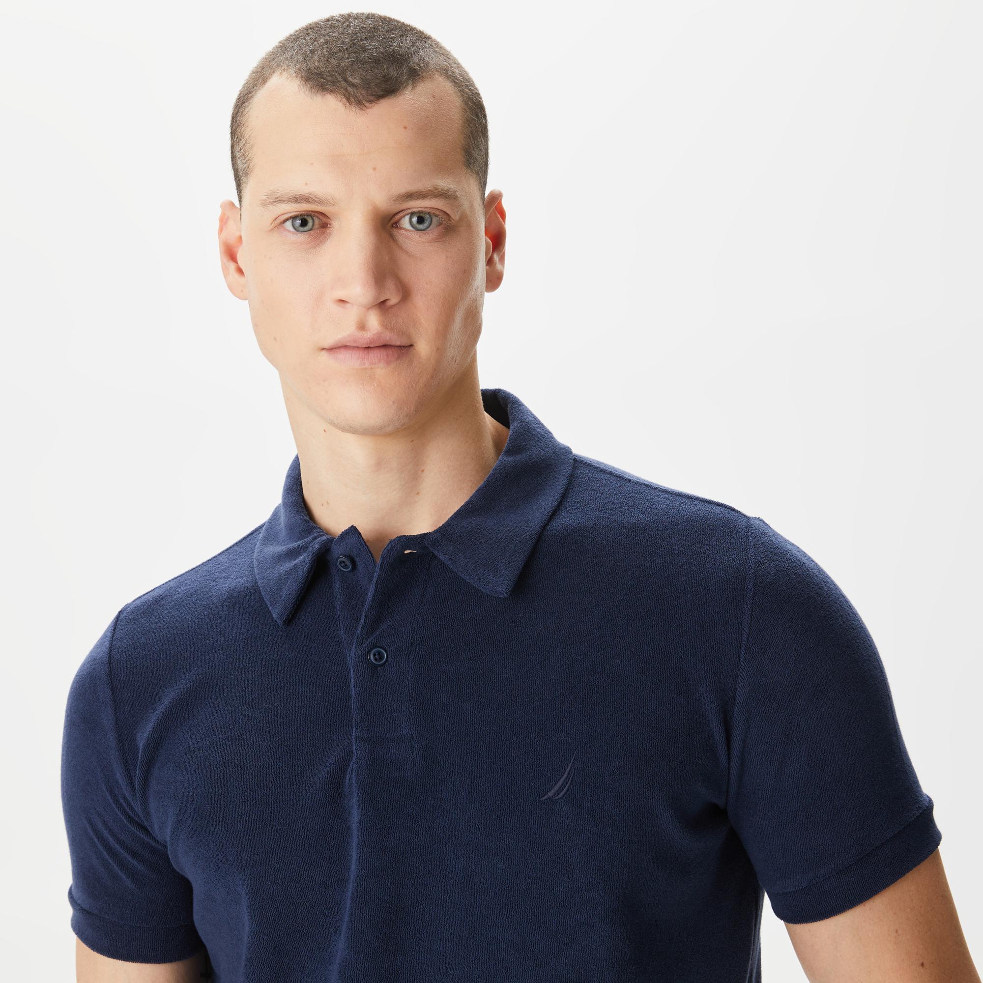 Nautica Erkek Lacivert Classic Fit Kısa Kollu Polo