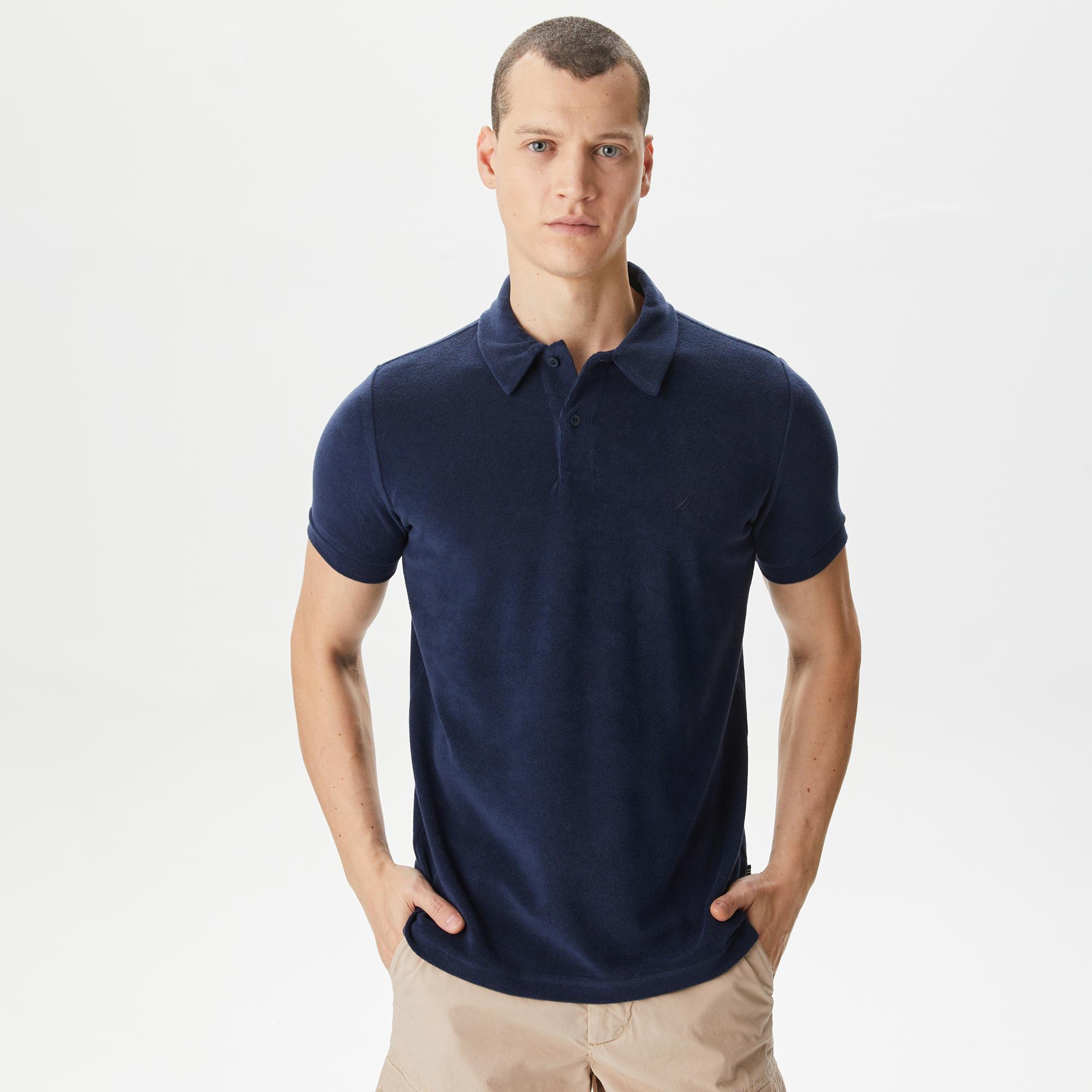 Nautica Erkek Lacivert Classic Fit Kısa Kollu Polo