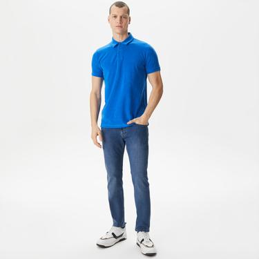  Nautica Erkek Mavi Classic Fit Kısa Kollu Polo