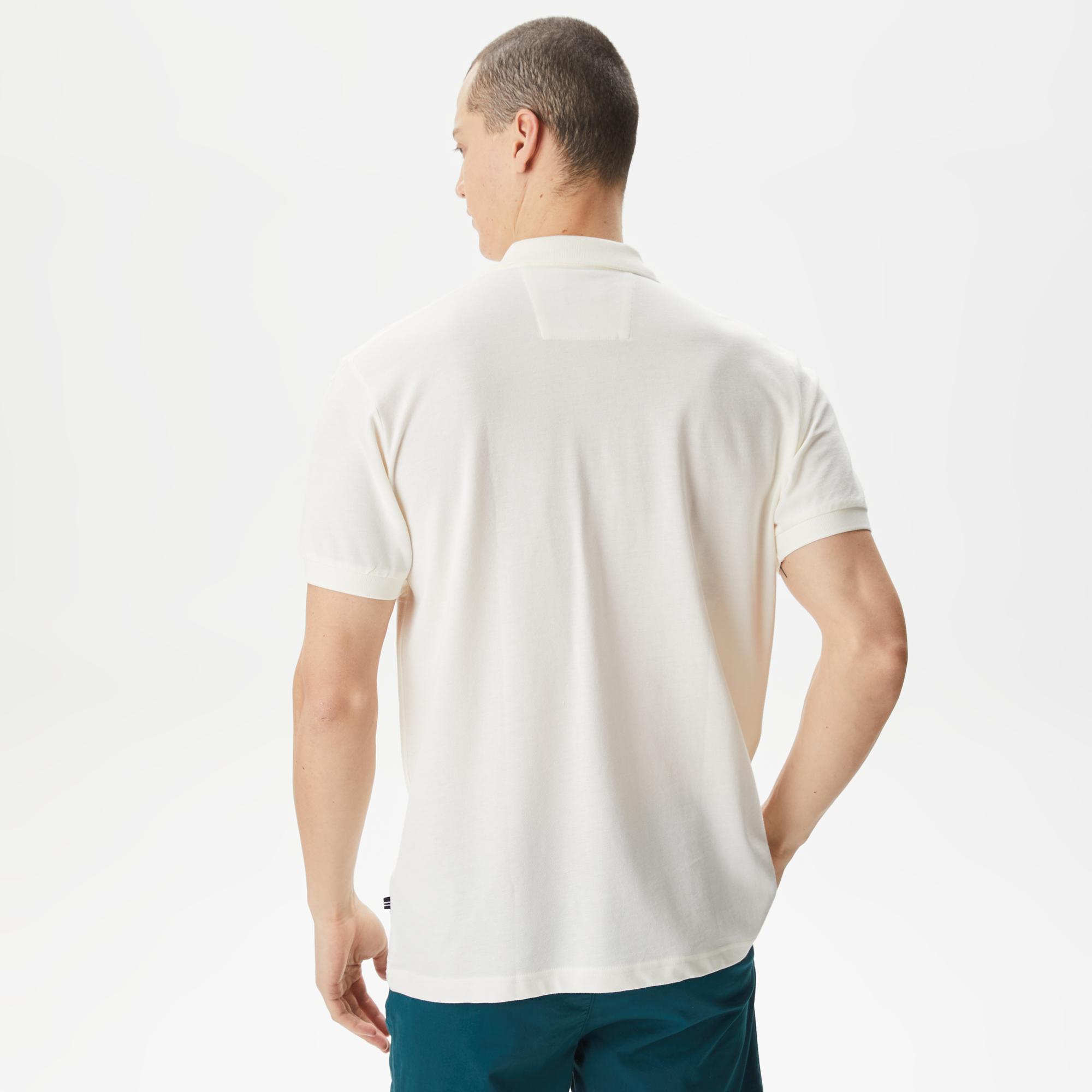 Nautica Erkek Ekru Classic Fit Polo