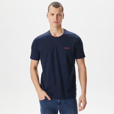  Nautica Erkek Lacivert Standart Fit T-Shirt