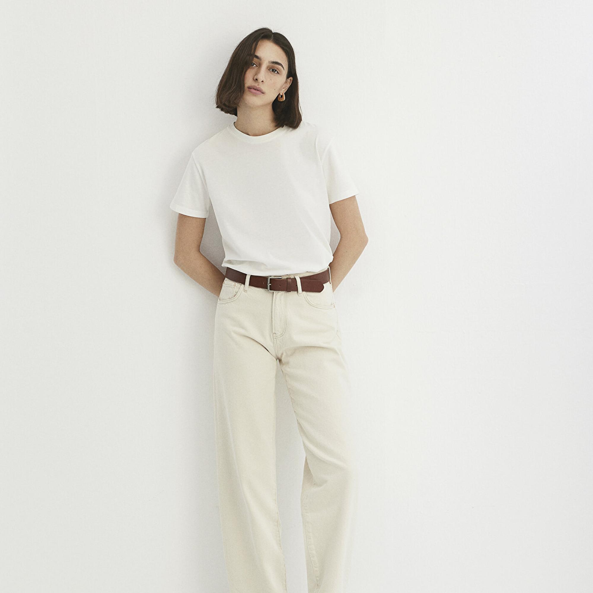 Mavi Leila Mavi Premium Krem Jean Pantolon 1010600-87058