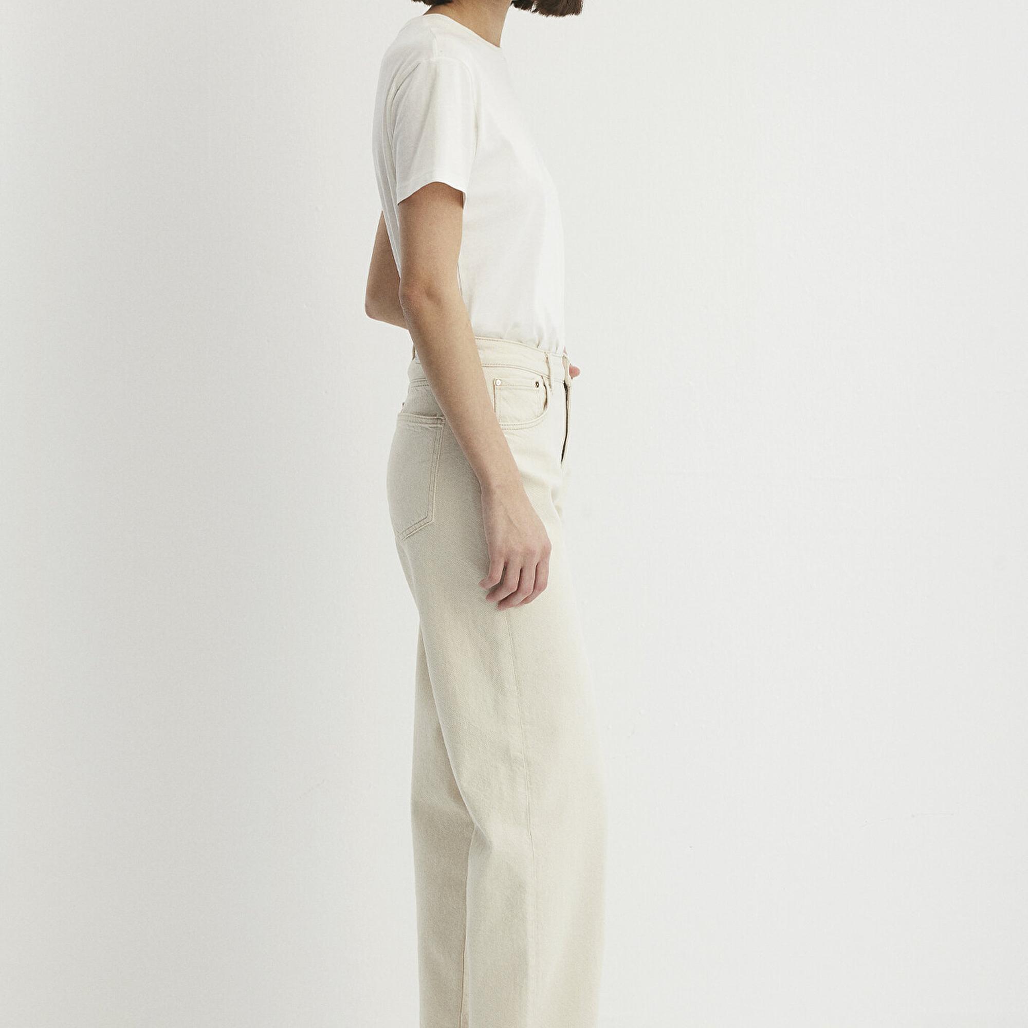 Mavi Leila Mavi Premium Krem Jean Pantolon 1010600-87058