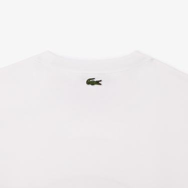  Erkek Regular Fit Bisiklet Yaka Monogram Beyaz T-Shirt