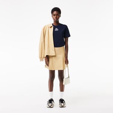  Lacoste Unisex Regular Fit Bisiklet Yaka Baskılı Lacivert T-Shirt