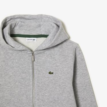  Lacoste Çocuk Kapüşonlu Gri Sweatshirt