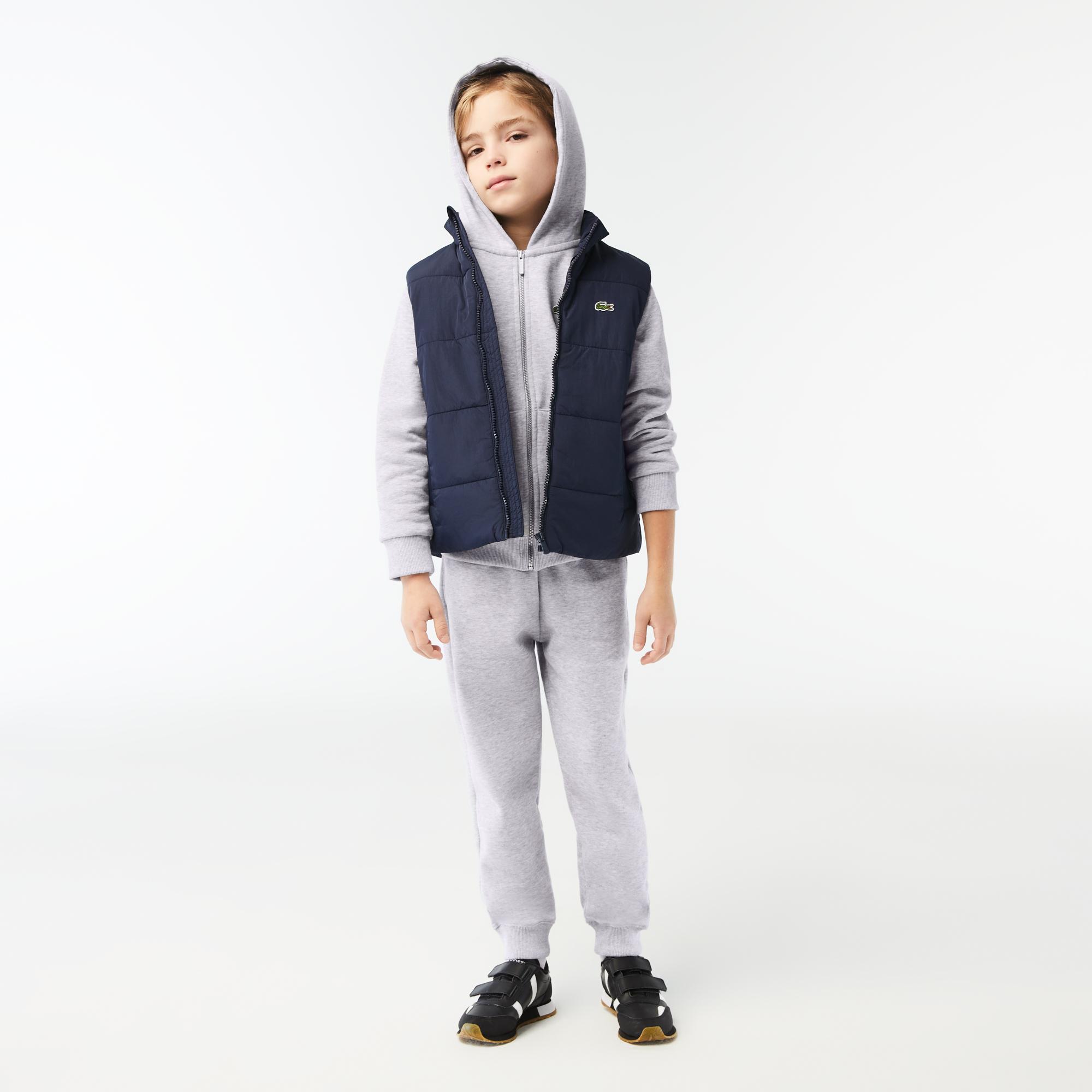 Lacoste Çocuk Kapüşonlu Gri Sweatshirt