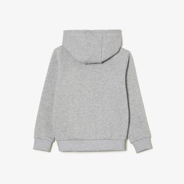 Lacoste Çocuk Kapüşonlu Gri Sweatshirt